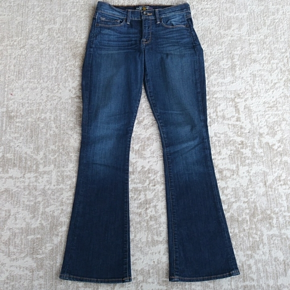 Lucky Brand Embroidered Sofia Boot Cut Jeans 4 / 27R Blue - Picture 2 of 16